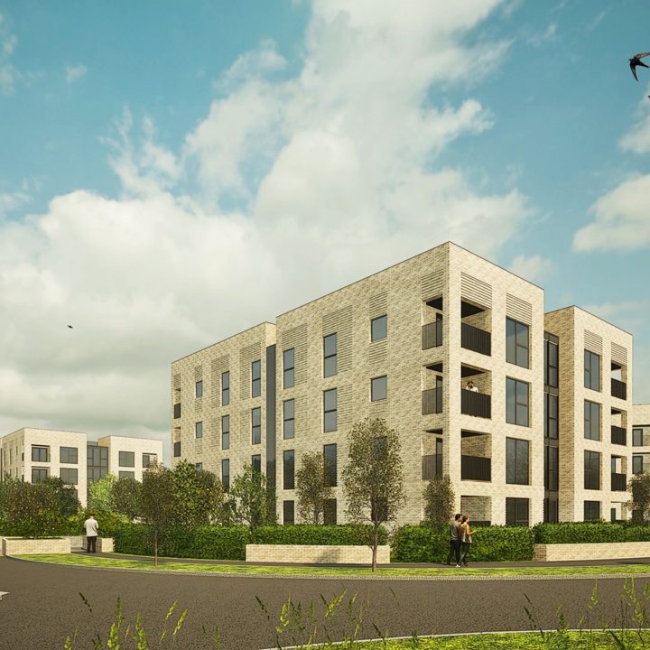 CGI of proposed residential building by McTaggart