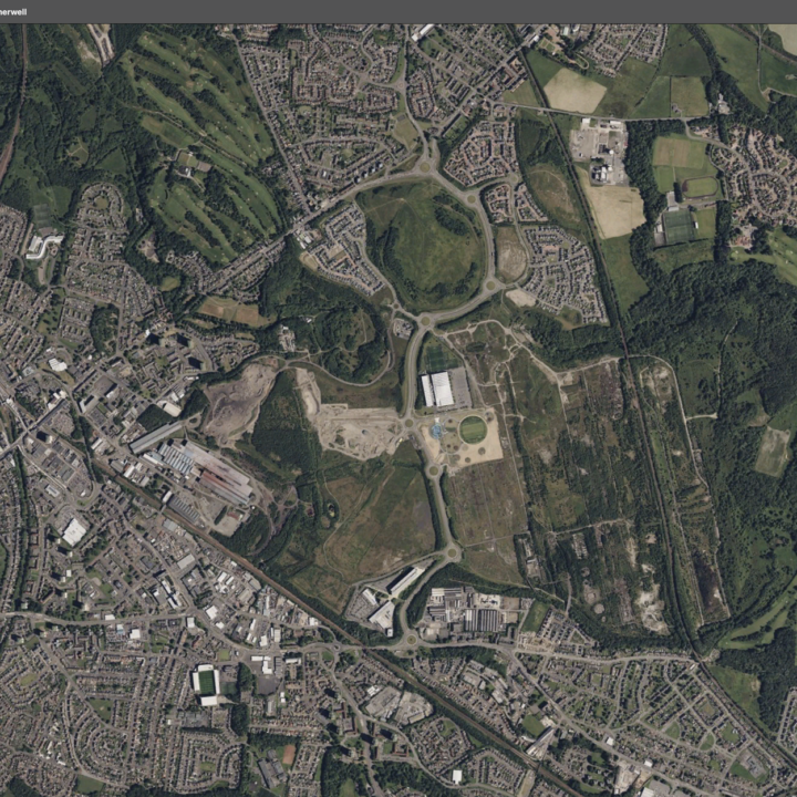 Aerial image of Ravenscraig